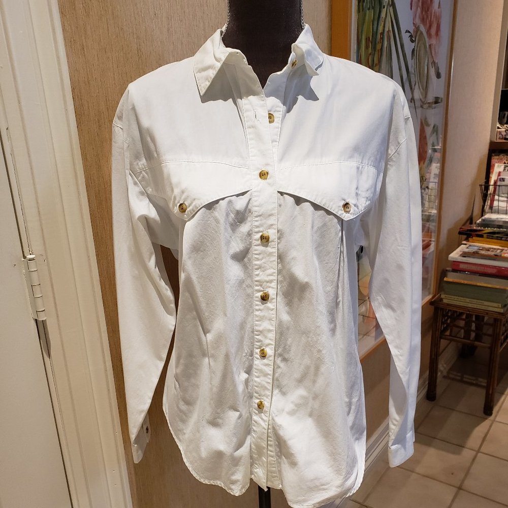 Alex & Camp Women's White Shirt - Sz 8